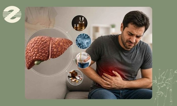 چه عواملی خطر سیروز کبد را افزایش می‌دهند؟